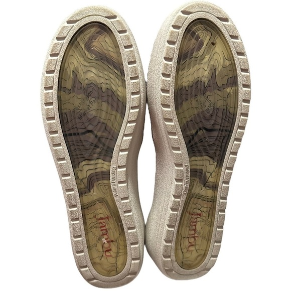 Jambu July Sneakers Women's 7 Black Leather Slip On Comfort‎ Side Zipper Cut Out - Picture 7 of 8